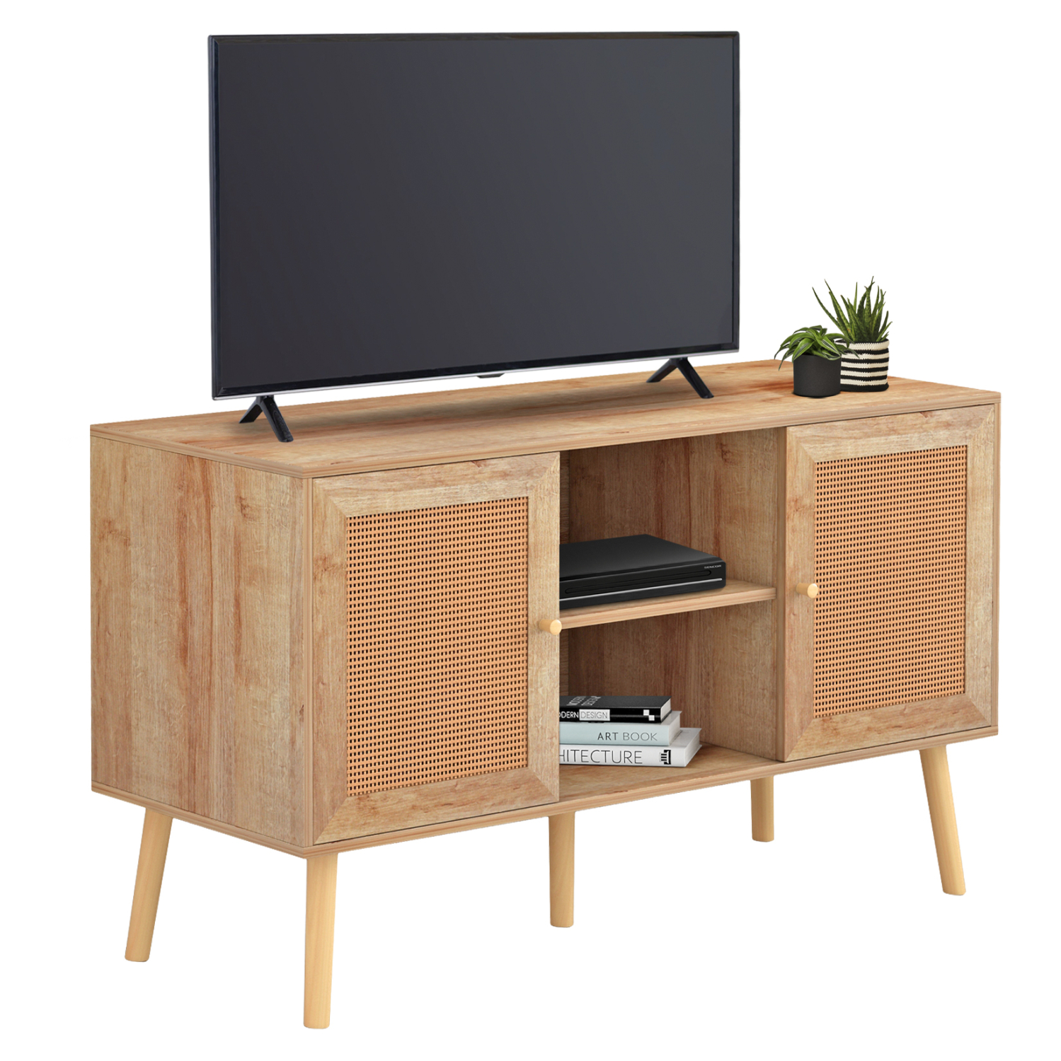 epiplo-tv-melaminis-me-portes-rattan-fb9