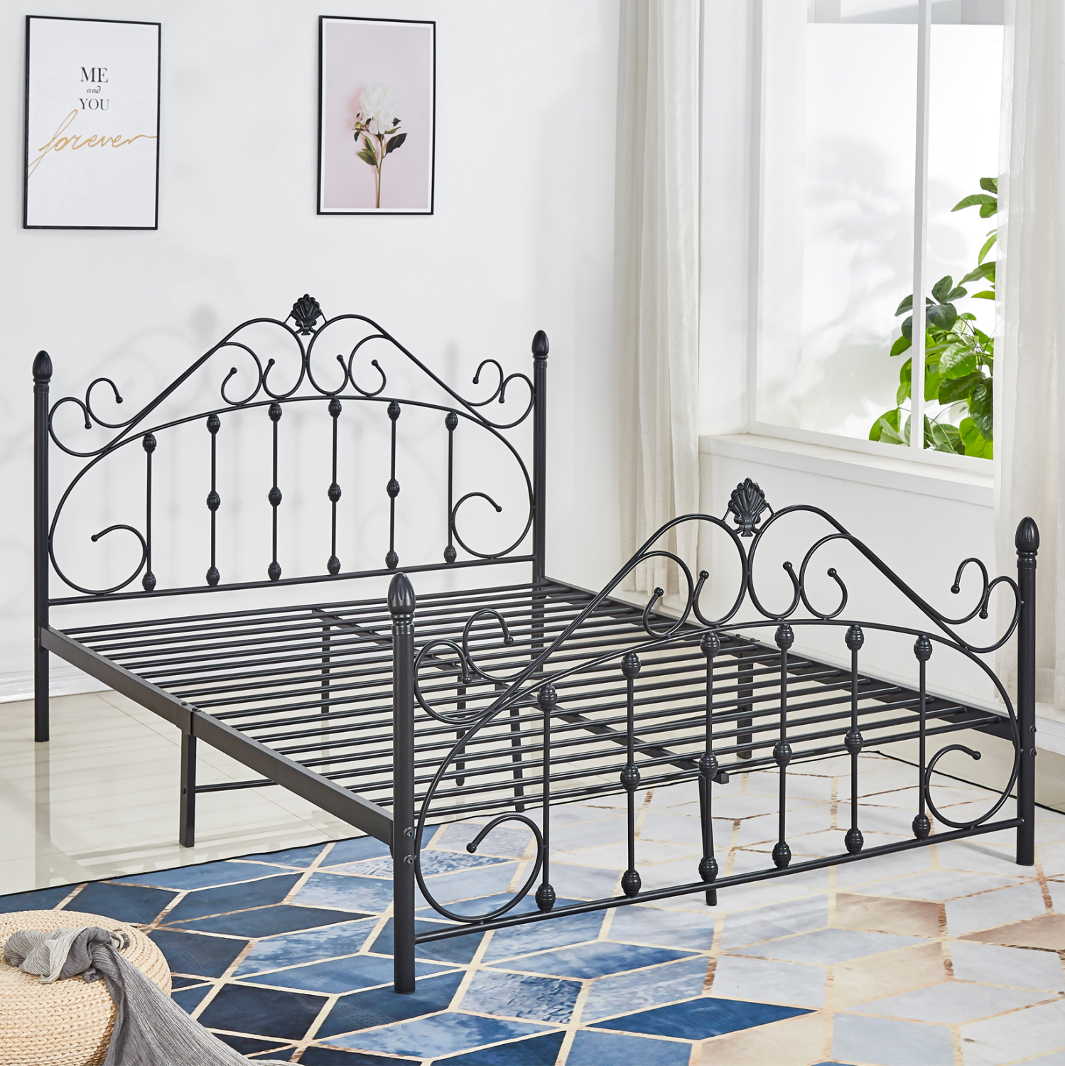 krebati-metalliko-150x200-ek-mayro-chrom-1