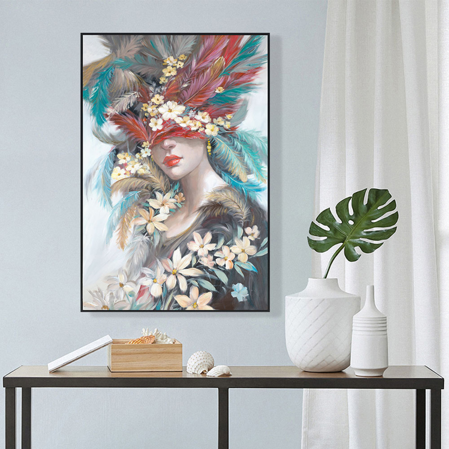 pinakas-toixoy-fb94564-me-korniza-mayri-2